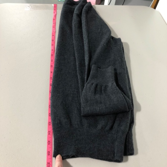 Daniel Hechter Mens Sweater Size Large 100% Merino Wool Charcoal Gray Pullover - Picture 8 of 10